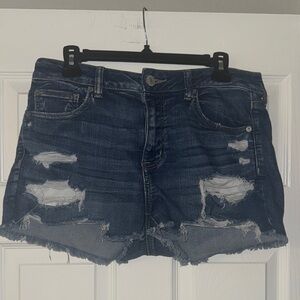 American Eagle Outfitters Dark Blue Jean Shorts